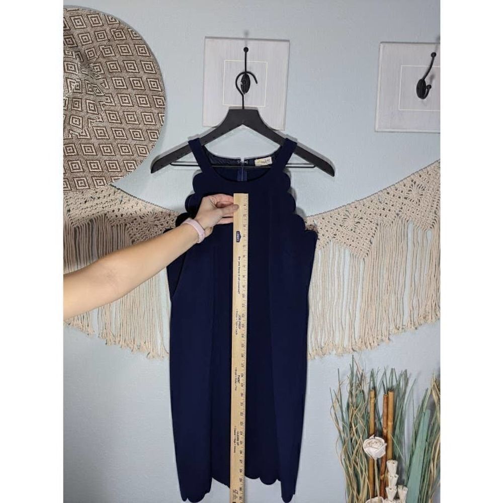 Maison Jules Scallop Royal Blue Dress - Picture 6 of 16